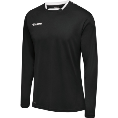 hummel Sport Long Sleeve Shirt hmlAUTHENTIC Poly Jersey (light jersey fabric) black/white Kids