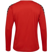 hummel Sport Long Sleeve Shirt hmlAUTHENTIC Poly Jersey (light jersey fabric) red Kids