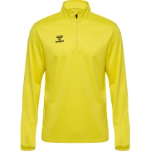 hummel Sport Long Sleeve Shirt hmlESSENTIAL Half-Zip (comfortable fit) yellow Men's