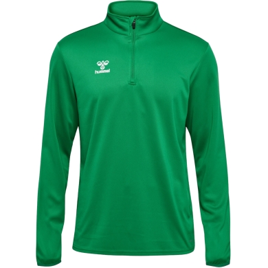 hummel Sport Long Sleeve Shirt hmlESSENTIAL Half-Zip (comfortable fit) green men's