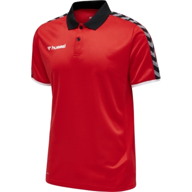 hummel Sport Polo hmlAUTHENTIC Functional (soft jersey fabric) Short sleeve red Men