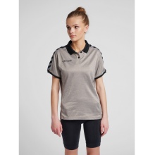 hummel Sport Polo hmlAUTHENTIC Functional (soft jersey fabric) Short sleeve grey Women