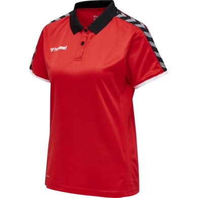 hummel Sport Polo hmlAUTHENTIC Functional (soft jersey fabric) Short sleeve red Women