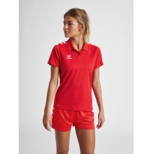 hummel Sport Polo hmlCORE XK Functional (Polyester Pique) Short Sleeve Red Women