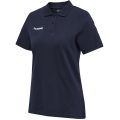 hummel Sport/Leisure Polo hmlGO Cotton Short Sleeve Navy Blue Women