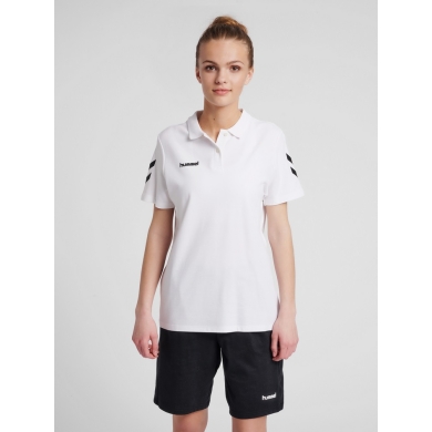 hummel Sport/Leisure Polo hmlGO Cotton (Cotton) Short Sleeve White Women