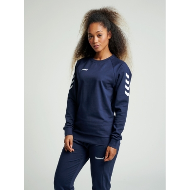 hummel Pullover Basic hmlGO Cotton Sweatshirt (Cotton) navy blue Women