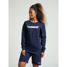 hummel Pullover Basic hmlGO Cotton Sweatshirt Big Logo (Cotton) navy blue Women