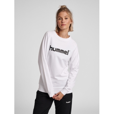 hummel Pullover Basic hmlGO Cotton Sweatshirt Big Logo (Cotton) white Women