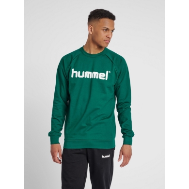 hummel Pullover Basic hmlGO Cotton Sweatshirt Big Logo (Cotton) dark green Men