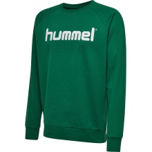 hummel Pullover Basic hmlGO Cotton Sweatshirt Big Logo (Cotton) dark green Kids