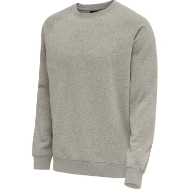 hummel Leisure Pullover hmlRED Classic Sweatshirt (sweat fabric, ribbed cuffs) grey Men