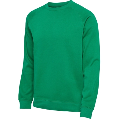 hummel Leisure Sweater hmlRED Classic Sweatshirt (Sweat fabric, ribbed cuffs) green Men