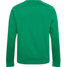 hummel Leisure Sweater hmlRED Classic Sweatshirt (Sweat fabric, ribbed cuffs) green Men