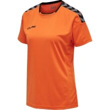 hummel Sport-Shirt hmlAUTHENTIC Poly Jersey (lightweight jersey fabric) Short Sleeve orange Women