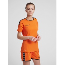 hummel Sport-Shirt hmlAUTHENTIC Poly Jersey (lightweight jersey fabric) Short Sleeve orange Women