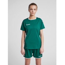 hummel Sport-Shirt hmlAUTHENTIC Poly Jersey (lightweight jersey fabric) Short Sleeve dark green Women