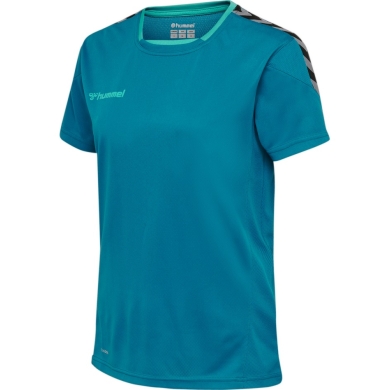 hummel Sport-Shirt hmlAUTHENTIC Poly Jersey (lightweight jersey fabric) Short Sleeve teal blue Women