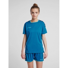 hummel Sport-Shirt hmlAUTHENTIC Poly Jersey (lightweight jersey fabric) Short Sleeve teal blue Women