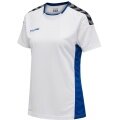 hummel Sport-Shirt hmlAUTHENTIC Poly Jersey (lightweight jersey fabric) Short sleeve white/blue Women