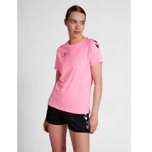 hummel Sport Shirt hmlCORE XK Core Poly (Interlock Fabric) Short Sleeve Pink Women