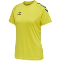 hummel Sport Shirt hmlCORE XK Core Poly (Interlock Fabric) Short Sleeve Yellow/Blue Women