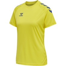 hummel Sport Shirt hmlCORE XK Core Poly (Interlock Fabric) Short Sleeve Yellow/Blue Women