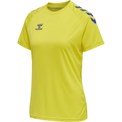 hummel Sport Shirt hmlCORE XK Core Poly (Interlock Fabric) Short Sleeve Yellow/Blue Women