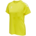 hummel Sport Shirt hmlCORE XK Core Poly (Interlock Fabric) Short Sleeve Yellow Women