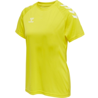 hummel Sport Shirt hmlCORE XK Core Poly (Interlock Fabric) Short Sleeve Yellow Women