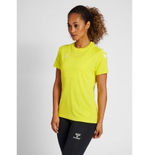 hummel Sport Shirt hmlCORE XK Core Poly (Interlock Fabric) Short Sleeve Yellow Women