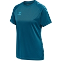 hummel Sport Shirt hmlCORE XK Core Poly (Interlock Fabric) Short Sleeve Coral Blue Women