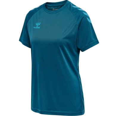 hummel Sport Shirt hmlCORE XK Core Poly (Interlock Fabric) Short Sleeve Coral Blue Women