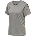 hummel Sport-Shirt hmlCORE XK Poly Jersey (robust double knit) short sleeve grey Women