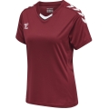 hummel Sport Shirt hmlCORE XK Poly Jersey (robust double knit) Short Sleeve Burgundy Women