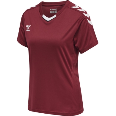 hummel Sport Shirt hmlCORE XK Poly Jersey (robust double knit) Short Sleeve Burgundy Women