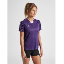 hummel Sport-Shirt hmlCORE XK Poly Jersey (robust double knit) Short Sleeve purple/white Women