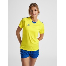 hummel Sport-Shirt hmlCORE XK Poly Jersey (robust double knit) Short sleeve yellow/blue Women