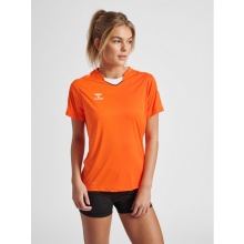 hummel Sport-Shirt hmlCORE XK Poly Jersey (robust double knit) short sleeve orange women