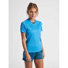 hummel Sport-Shirt hmlCORE XK Poly Jersey (robust double knit) Short Sleeve blue Women