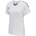 hummel Sport-Shirt hmlCORE XK Poly Jersey (robust double knit) Short sleeve white/blue Women