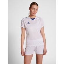 hummel Sport-Shirt hmlCORE XK Poly Jersey (robust double knit) Short sleeve white/blue Women