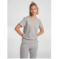 hummel Sport/Leisure Shirt hmlGO Cotton Short Sleeve Grey Women