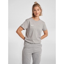 hummel Sport/Leisure Shirt hmlGO Cotton Short Sleeve Grey Women