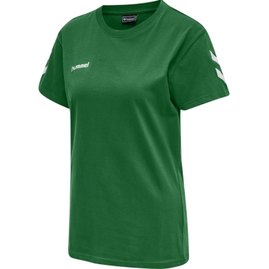 hummel Sport/Leisure Shirt hmlGO Cotton (Cotton) Short Sleeve Green Women