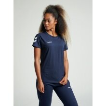 hummel Sport/Leisure Shirt hmlGO Cotton Short Sleeve Navy Blue Women