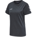 hummel Sport/Leisure Shirt hmlGO Cotton Short Sleeve Dark Grey Women