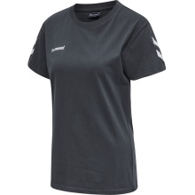 hummel Sport/Leisure Shirt hmlGO Cotton Short Sleeve Dark Grey Women