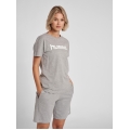 hummel Sport/Leisure Shirt hmlGO Cotton Big Logo (Cotton) Short Sleeve Grey Women