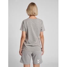 hummel Sport/Leisure Shirt hmlGO Cotton Big Logo (Cotton) Short Sleeve Grey Women